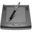 Grey Wacom Vector Look Icon